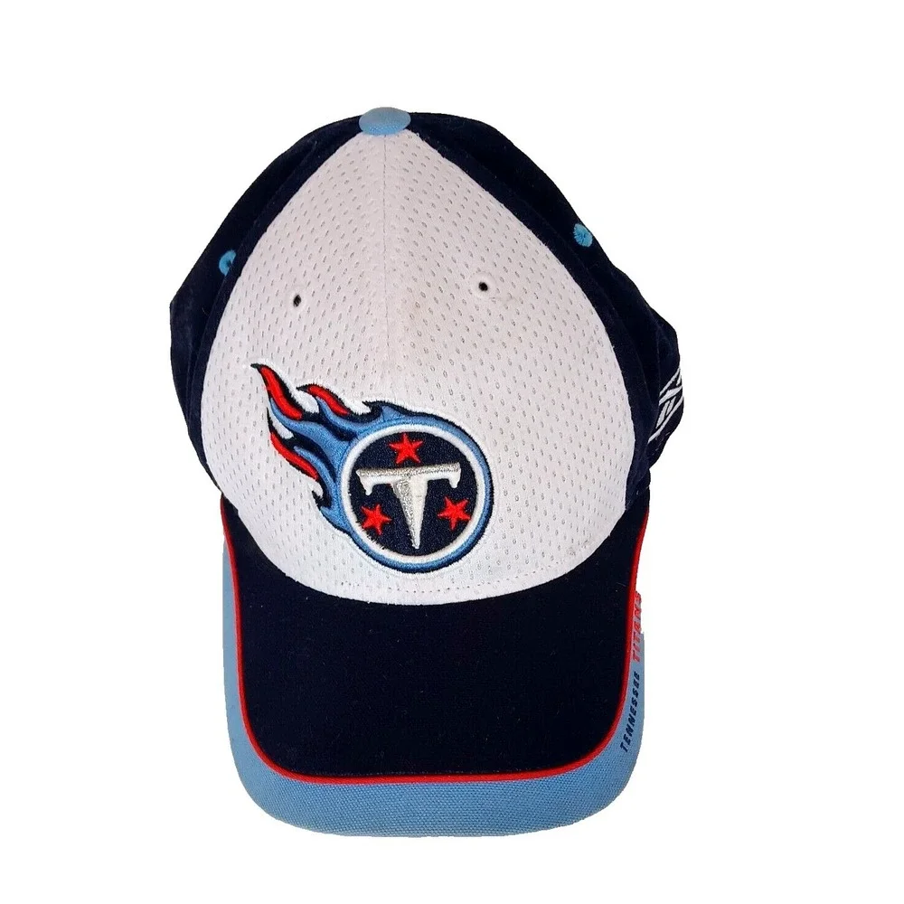 Reebok Tennessee Titans Flame NFL Equipment Cap Trucker Sports‎ Hook & Loop Hat